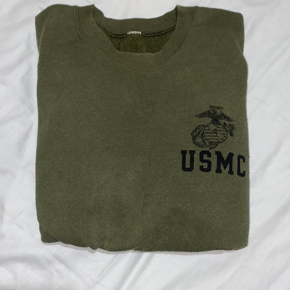 Vintage 90s USMC Marine Corps Crew Neck Sweatshirt XL - Picture 9 of 9